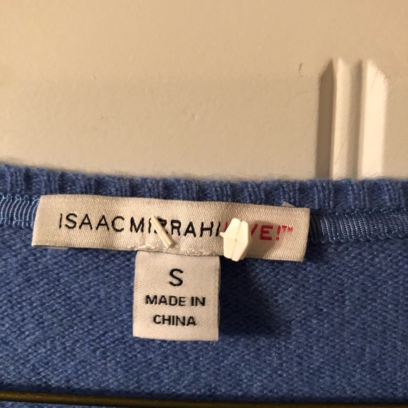 Isaac Mizrahi Live 100% Cashmere Sweater Blue S - Picture 3 of 7